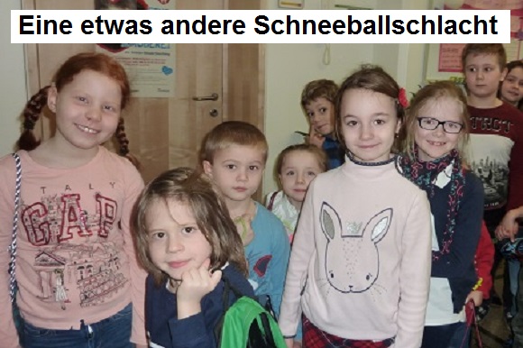 eine etwas andere Schneeballschlacht 